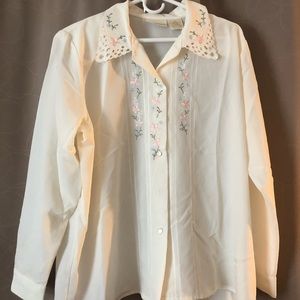 vintage 80s blouse